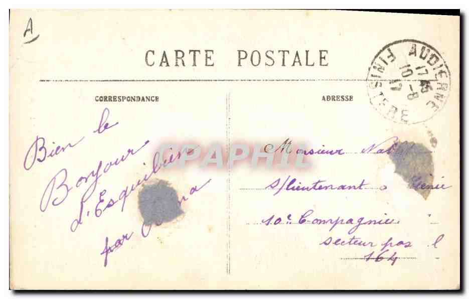 CPA Folklore En Bretagne Bonne sante a tous  — Verso