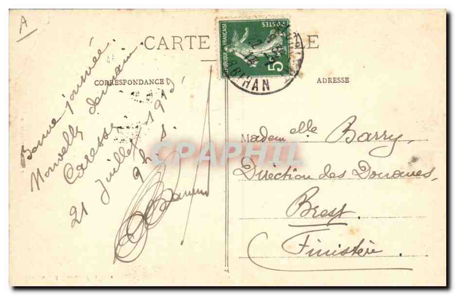 CPA Folklore Lorientaise  — Verso