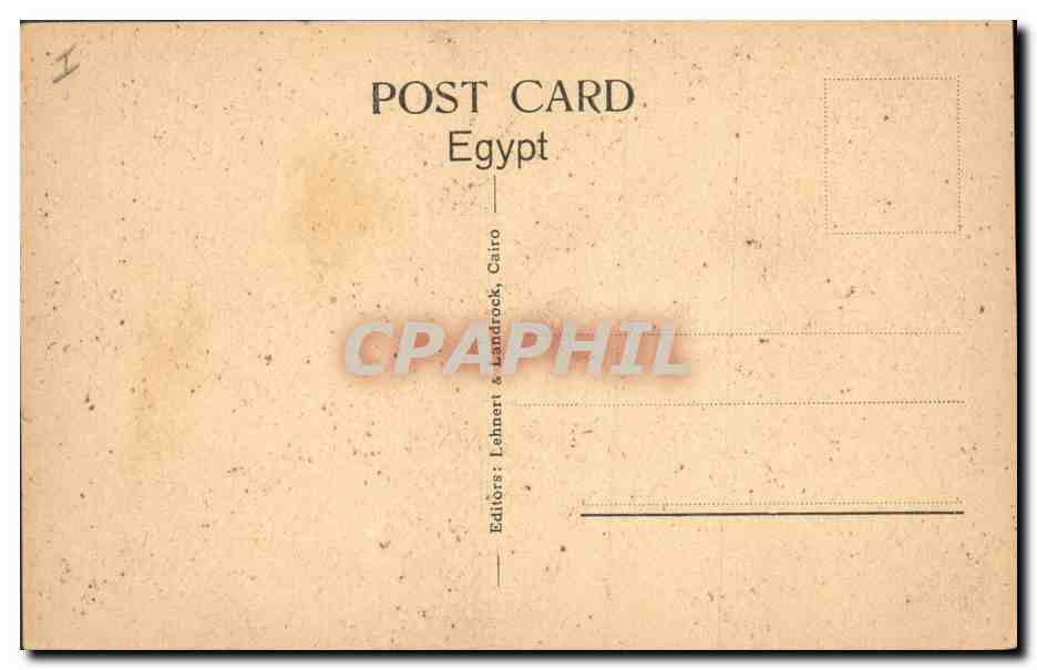 Edfou: Part of the Temple of Horus — série 1571 — éditeur Lehner & Landrock, Cairo — Verso
