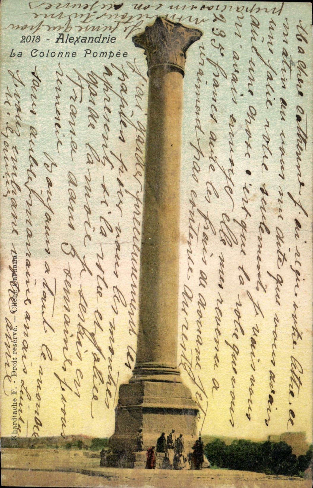 Alexandrie — La Colonne Pompeé — Khardiache F. - Cliché réservé