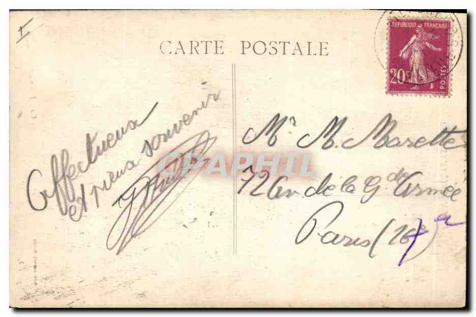 CPA Montlhery La Tour  — Rückseite