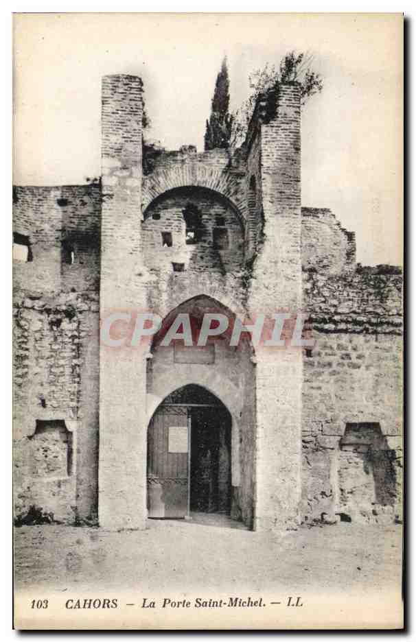 CPA Cahors la porte Saint Michel 