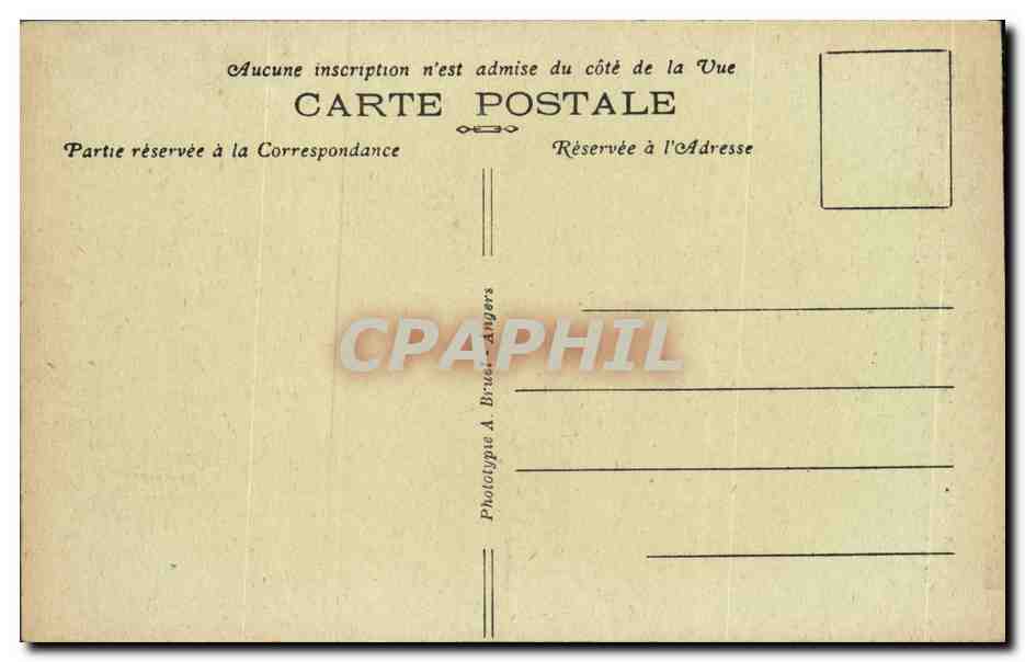 CPA Angers le chateau les Tour principales  — Rückseite