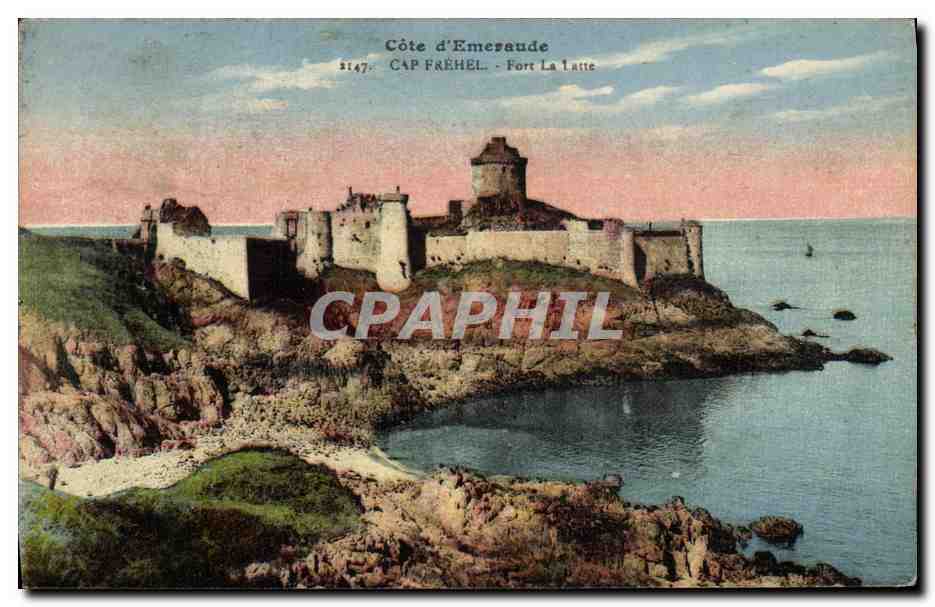 CPA Cote d'Emeraude cap frehel fort la latte 