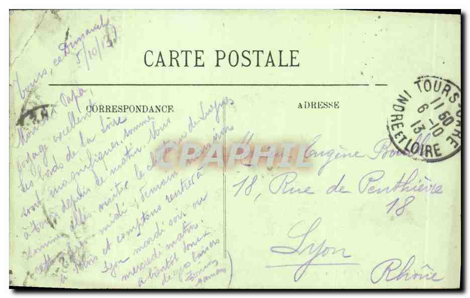 CPA Luynes Le chateau  — Rückseite