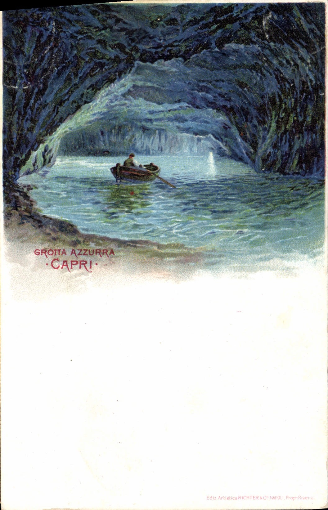 Grotta Azzurra — Capri — Ediz. Artistica Richter & C°, Napoli