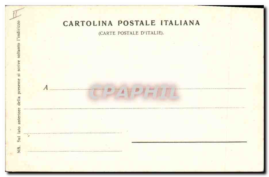 CPA La bleue grotte Capri — Rückseite