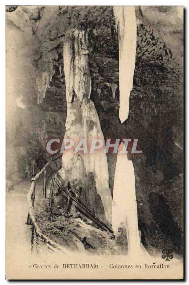CPA Grottes de Betharram Colonnes en formation 