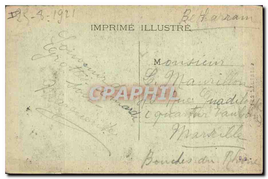 CPA Grottes de Betharram Jeanne d'Arc sur le bucher  — Rückseite