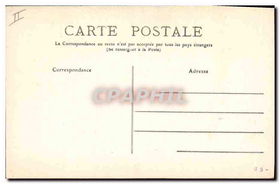 CPA Du Poulliguen a Batz par la cote grotte des Korrigans  — Rückseite