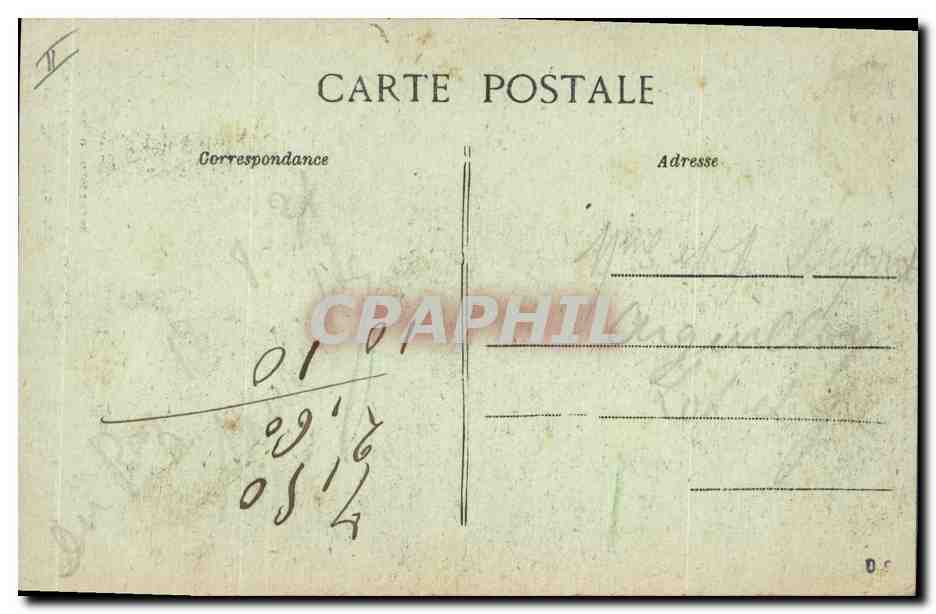 CPA Pointe du raz grotte de l'est de la Baie des Trepasses  — Rückseite