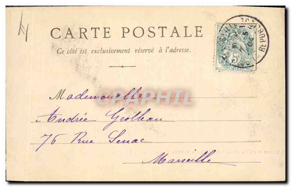 Enfant à table — scène de soin — éditeur inconnu, n°9 — Rückseite