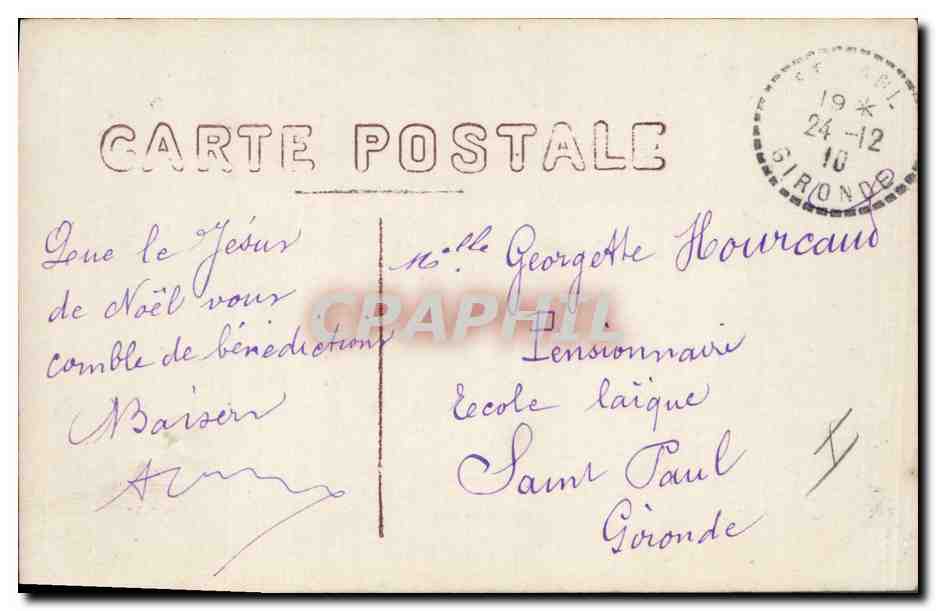 CPA Poupee Enfants — Rückseite