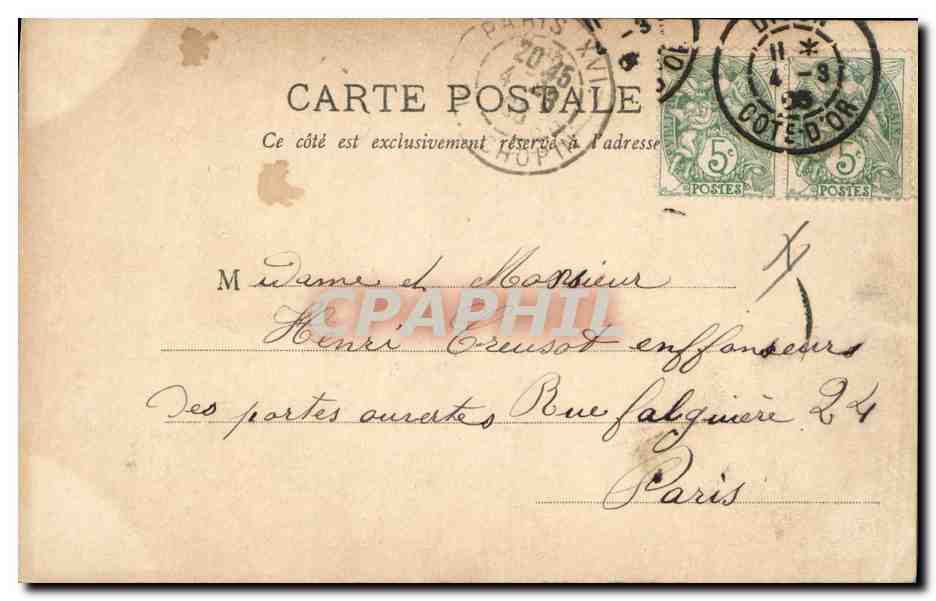 CPA Poupee Femme — Rückseite