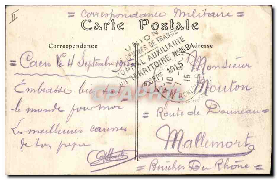 CPA Le Havre Palais de Justice et le Boulevard de Strasbourg Tramway — Verso