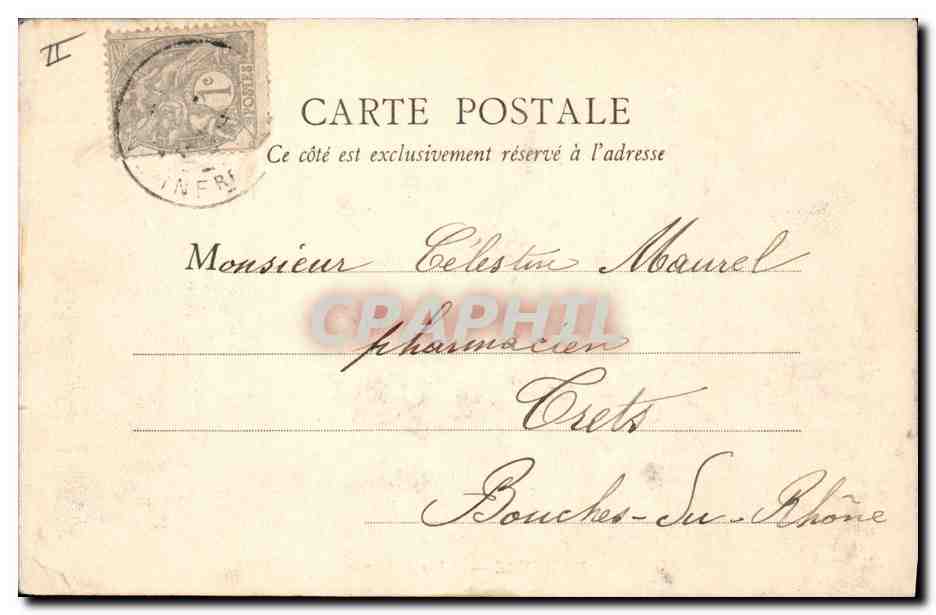 CPA Le Havre Palais de Justice  — Verso