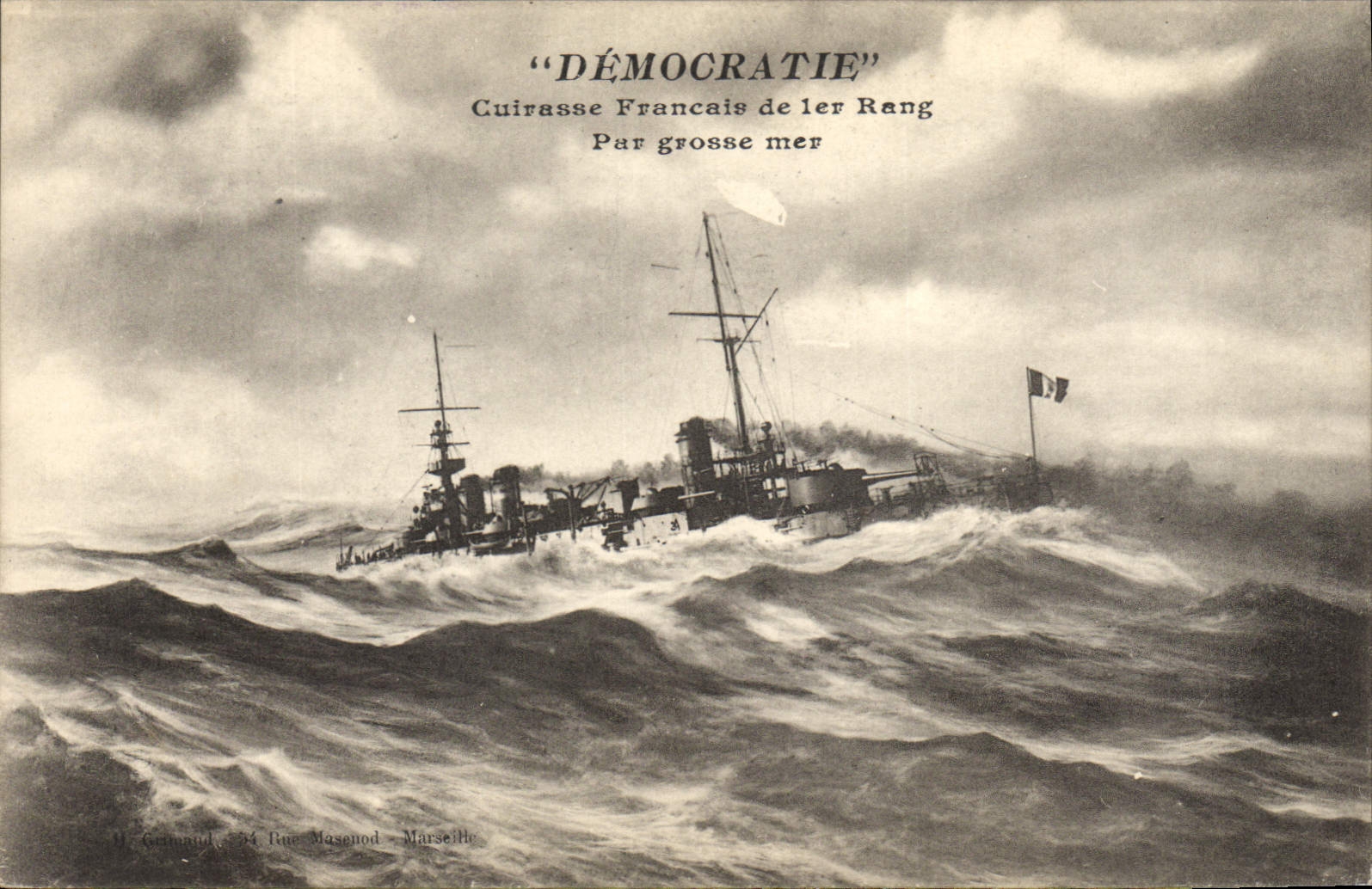 Cuirasse Démocratie — Cuirasse Français de 1er Rang — M. Germaud, 554 Rue Masonod, Marseille