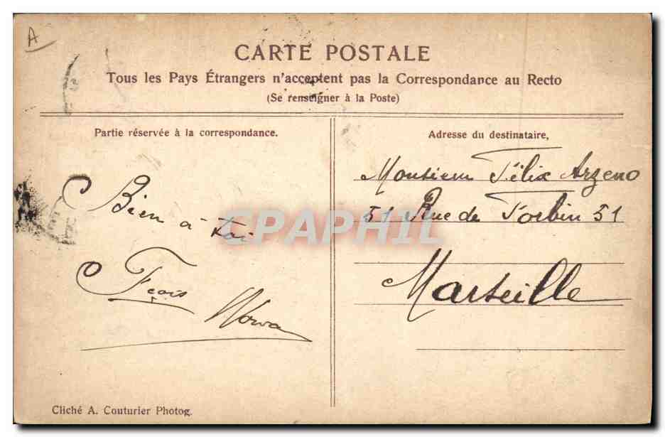 CPA Bateau de guerre Desaix Croiseur de 1ere classe — Verso
