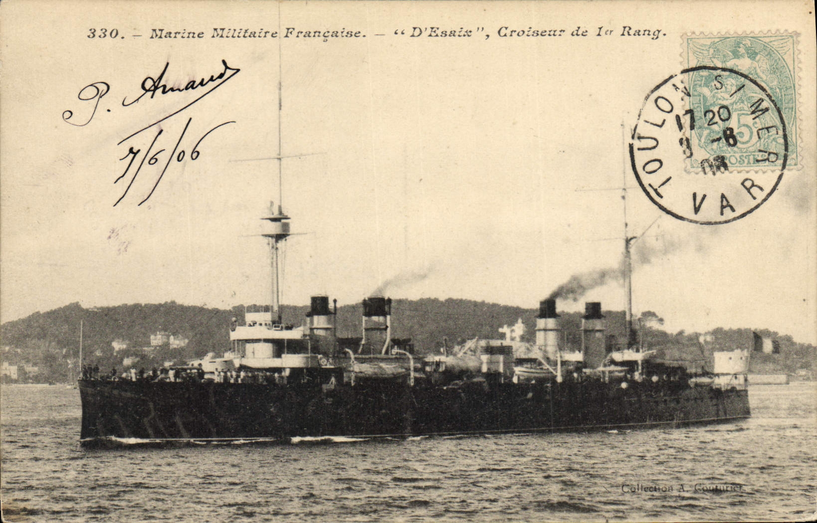 Kruiser D'Estaix — Franse Marine — P. Amard, nr. 330
