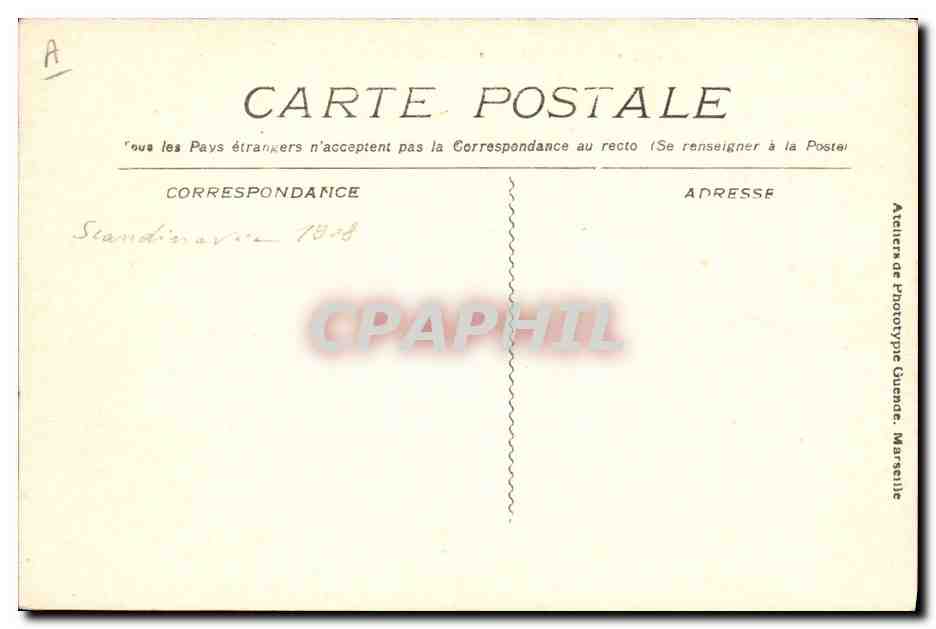 CPA Bateau de guerre Dupetit Thouars Croiseur Corsaire — Verso