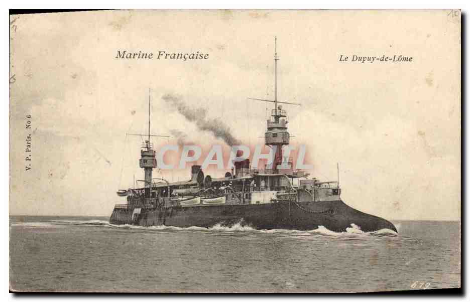 Le Dupuy-de-Lôme — croiseur de la Marine Française — Y.P. Paris, No 6