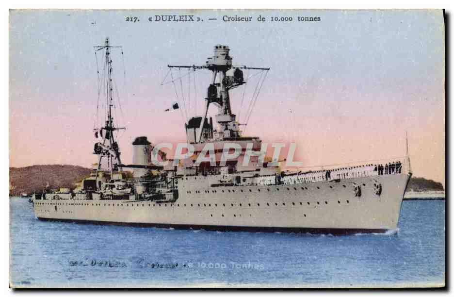 Croiseur « Dupleix » — 10.000 tonnes — Édition Bouvet-Sourd, Toulon