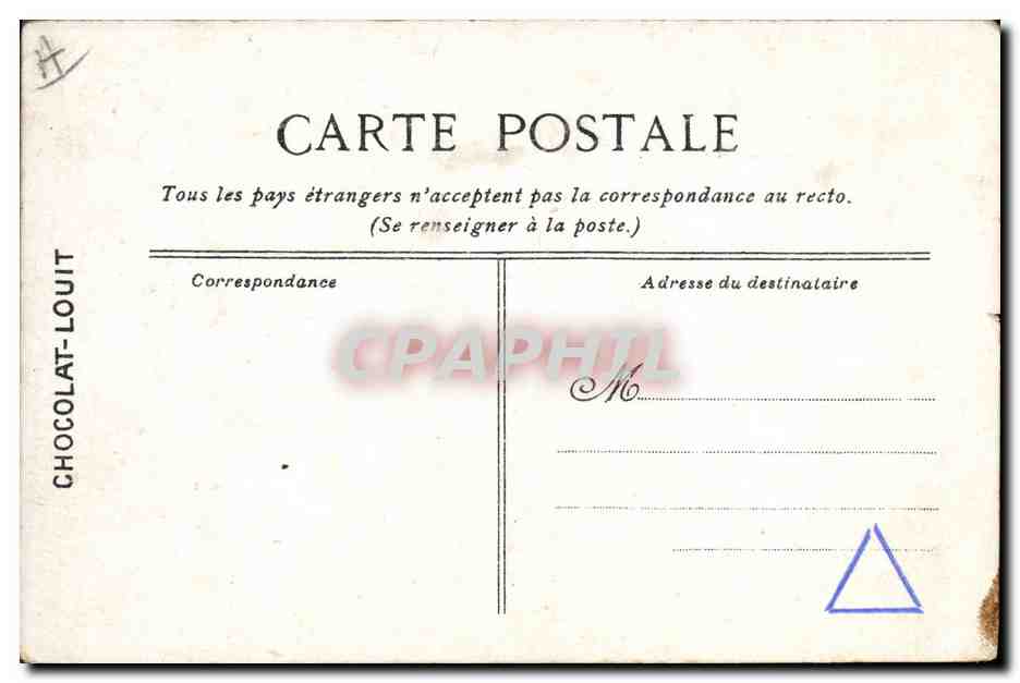 CPA Bateau de guerre Toulon Le contre torpilleur Dard  — Verso
