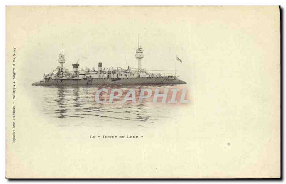 Le "Dupuy de Lôme" — navire de guerre — Collection Bonn Grandjean, Phototypie A. Bergeron et Cie, Nancy