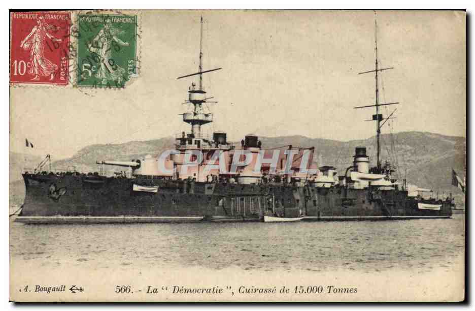 La « Démocratie », Cuirassé de 15.000 Tonnes — A. Bougault, n° 566