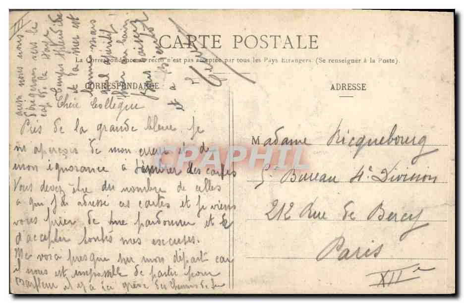 La « Démocratie », Cuirassé de 15.000 Tonnes — A. Bougault, n° 566 — Verso