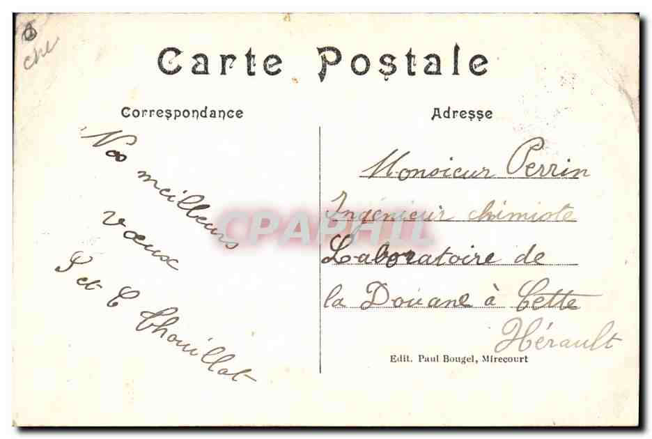 CPA Mirecourt Avenue de la Gare et sous Prefecture  — Rückseite