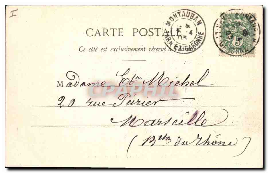 CPA Prefecture du Tarn et Garonne Montauban  — Rückseite