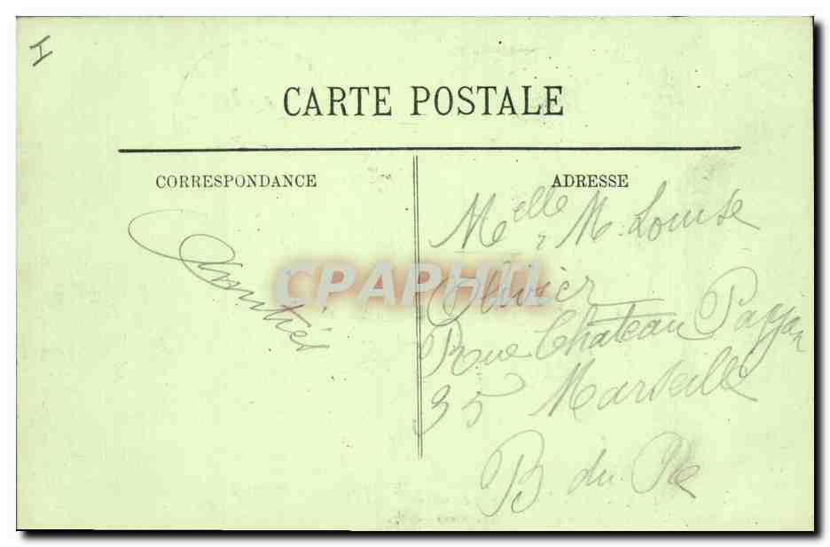 CPA Prefecture et rue de Strasbourg Macon  — Verso