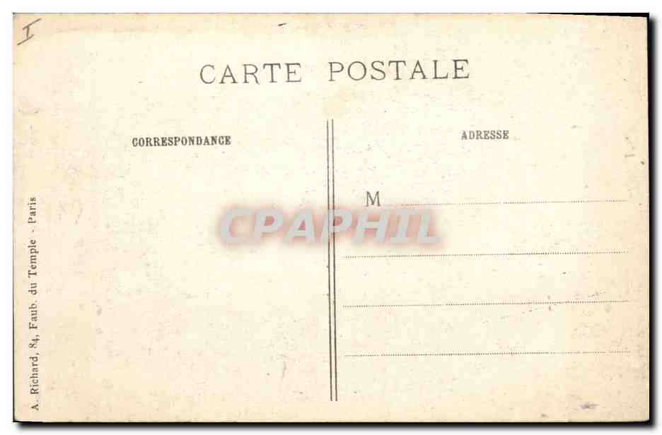 Mont-St-Éloi — Après le bombardement par les Allemands — Misé Paris n° 174 — Verso