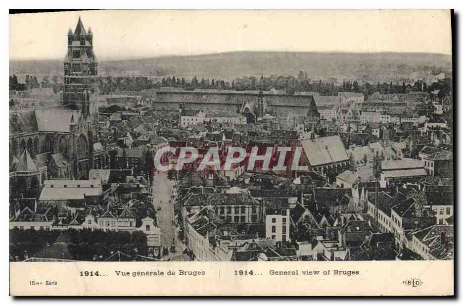 CPA Militaria Vue generale de Bruges