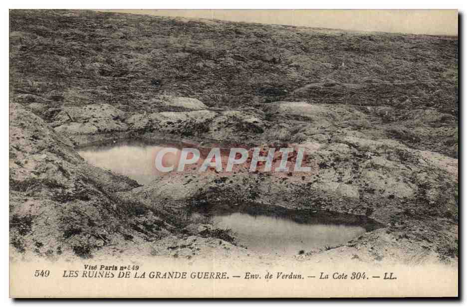 CPA Militaria Environs de Verdin La cote 304