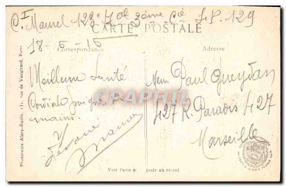 NIEUPOORT (Belgique) — Une passerelle jetée sur l'Yser — Phototypie Alary-Ruelle, n°463 — Verso