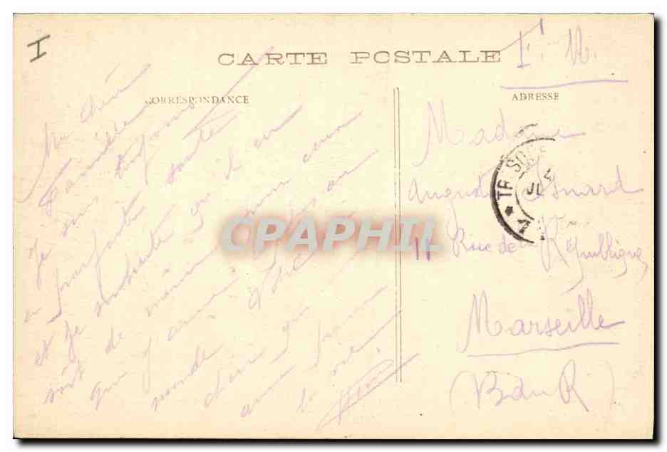 Longuyon (M.-et-M.) — Corner of Carnot Street during the looting — G. Mathière, Publisher, 32-34, rue de Charonne, Paris — Back