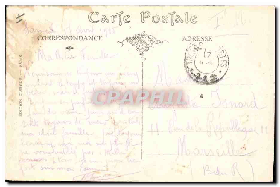Beauzée-sur-Aire — La Place — Édition Clergeuf, n°10 — Verso