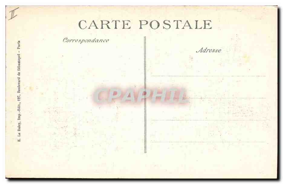 Albert (Somme) — Ansicht der von den Deutschen zerstörten Rochet Schneider-Werke — E. Le Baley, Paris — Rückseite