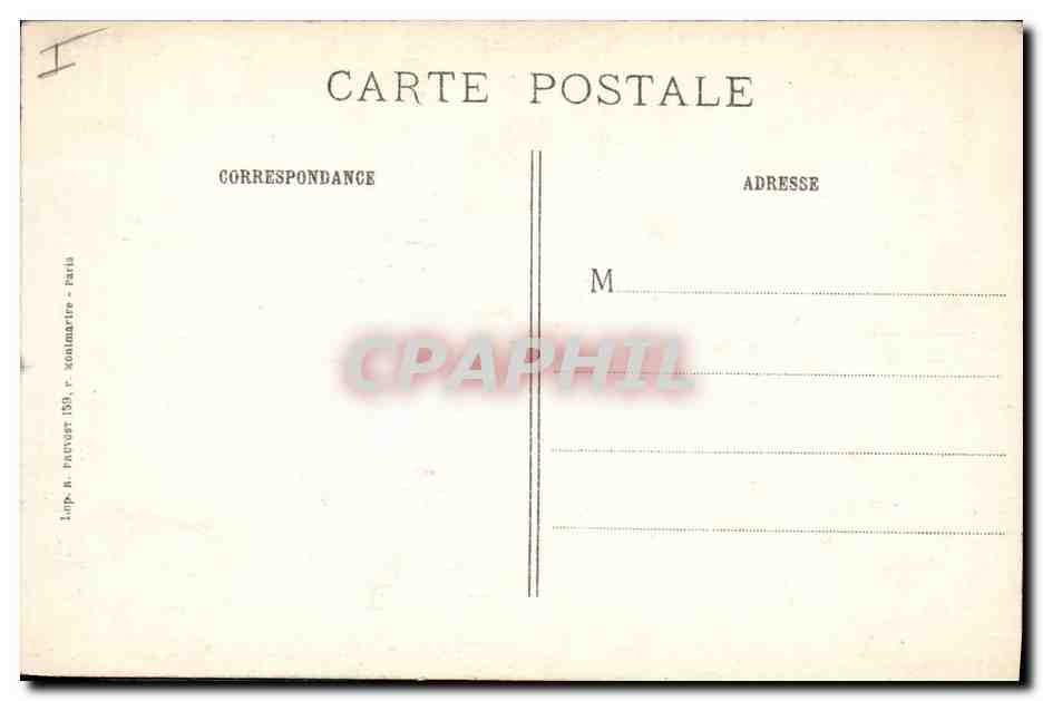 Reims (Marne) — Cathédrale incendiée par les Allemands — R.P. Paris, n° 498 — Verso