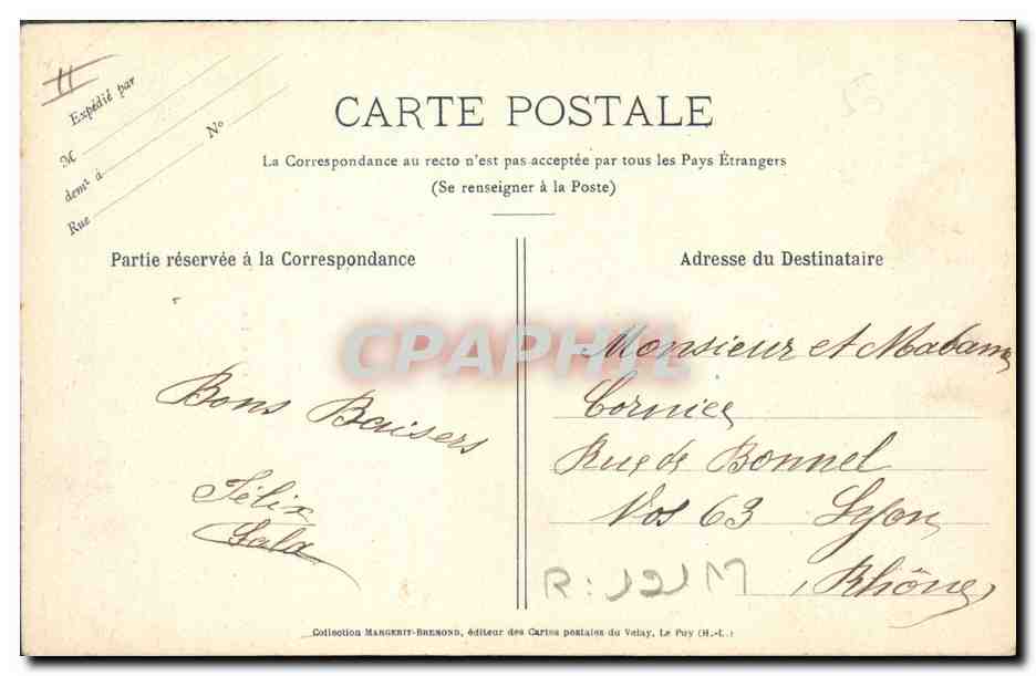 CPA Folklore Dentelle du Puy Dentellieres du Puy — Verso