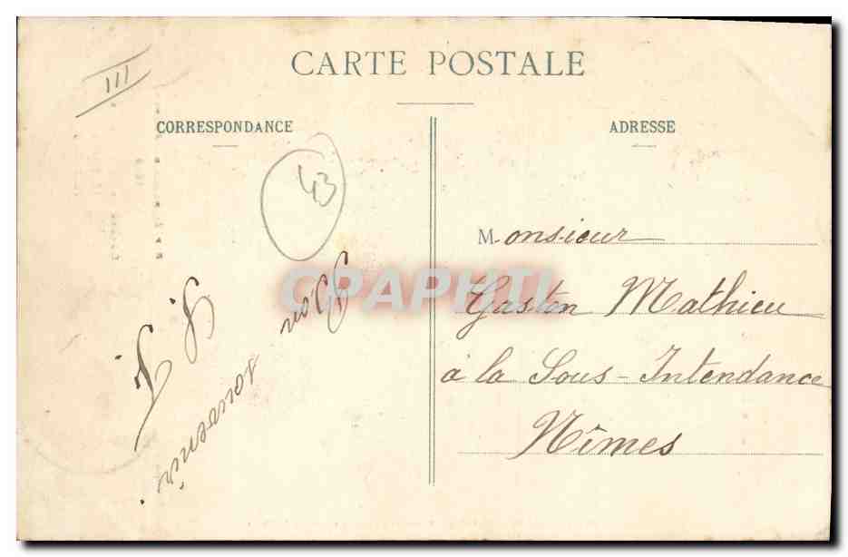 CPA Folklore Jules Maigne Medeaille Depute de la Haute Loire — Verso
