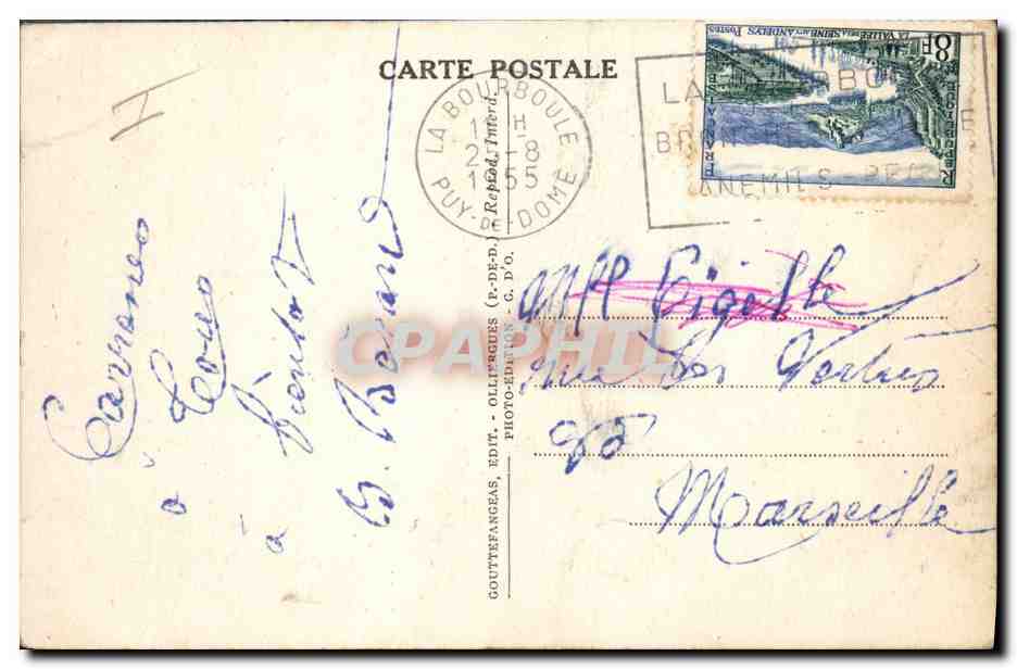 CPA Folklore Auvergne La dentelle  — Verso