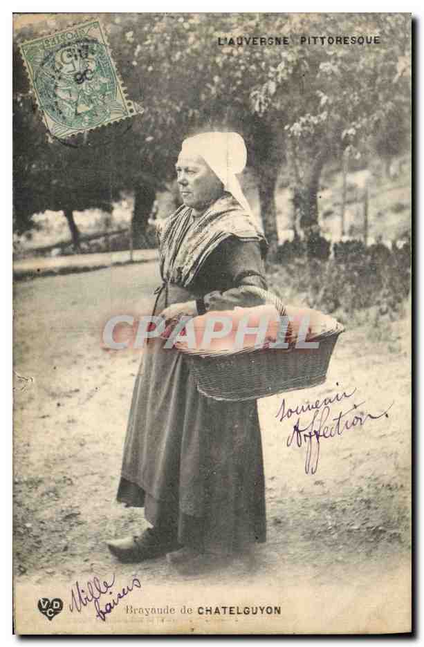 CPA Folklore Brayaude de Chatelguyon Auvergne