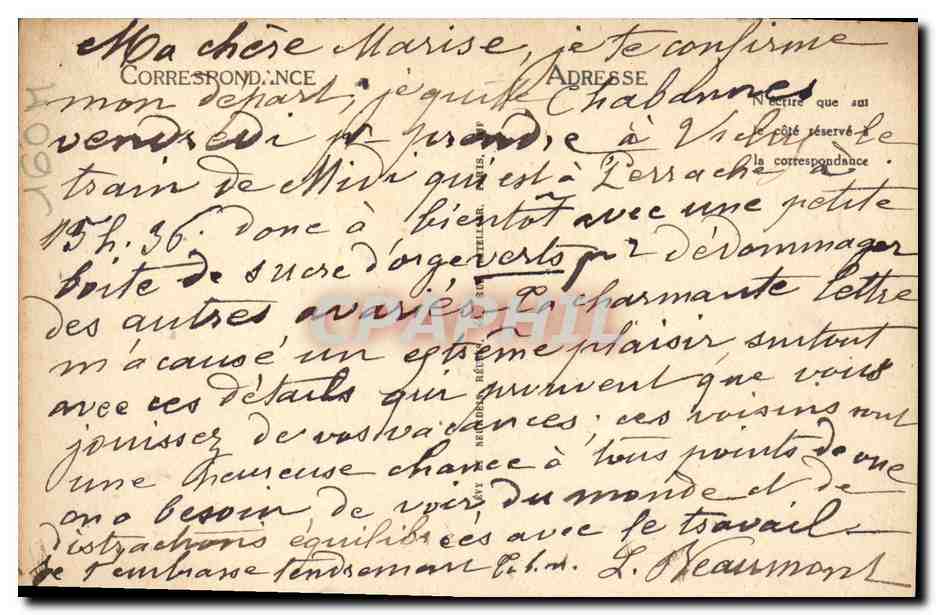 CPA Folklore Auvergne La bourree — Verso