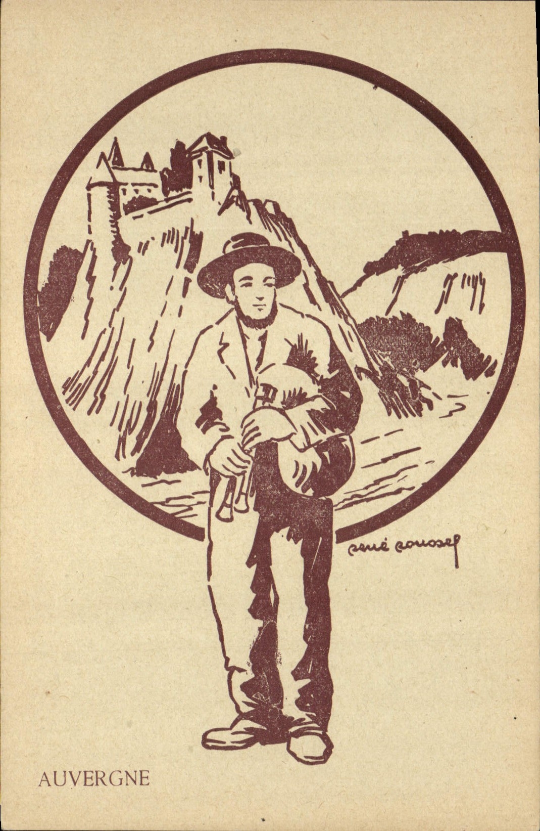 CPA Folklore Auvergne 