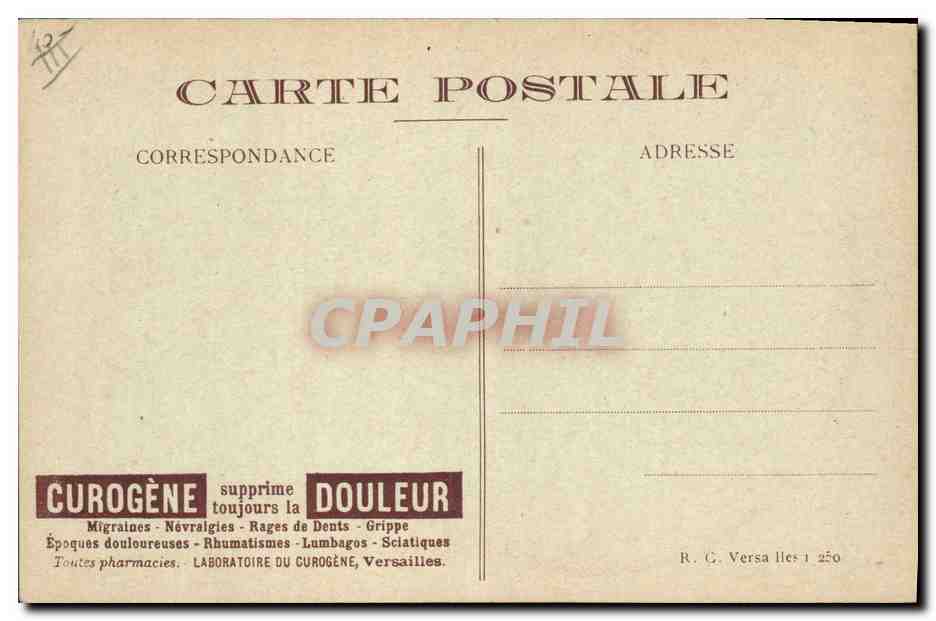 CPA Folklore Auvergne  — Verso