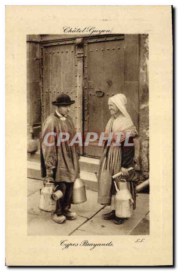 CPA Folklore Chatel Guyon Types Brayands