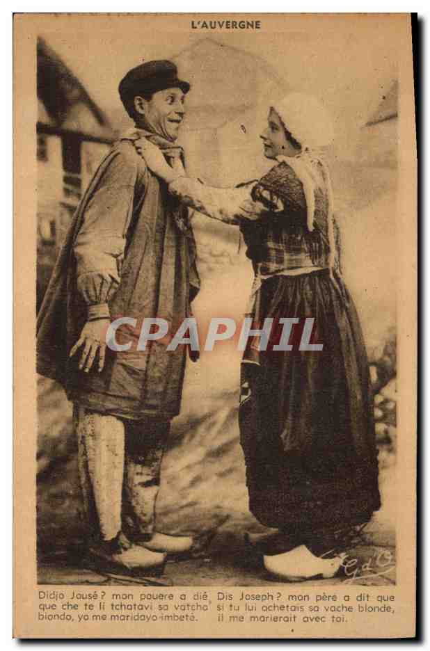 CPA Folklore Auvergne 